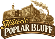 Historic Poplar Bluff logo