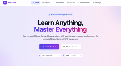 Learn with Shanty template preview