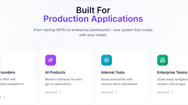 Pro Adaptive Sidebar template preview