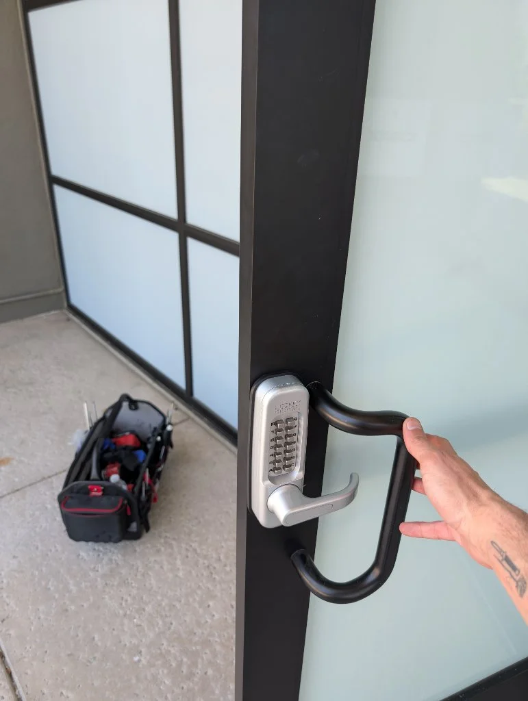 Professional Locksmith at Work