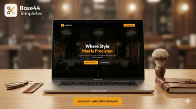 Vibe Cut – Barber Shop Booking & Management template preview
