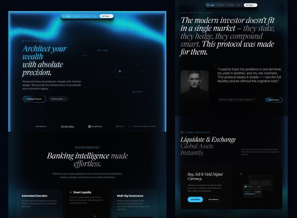 Base Financial Banking Landing Page  template preview