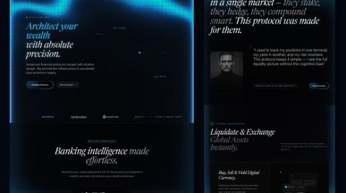 Base Financial Banking Landing Page template preview