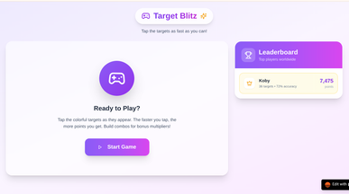 Target Game template preview
