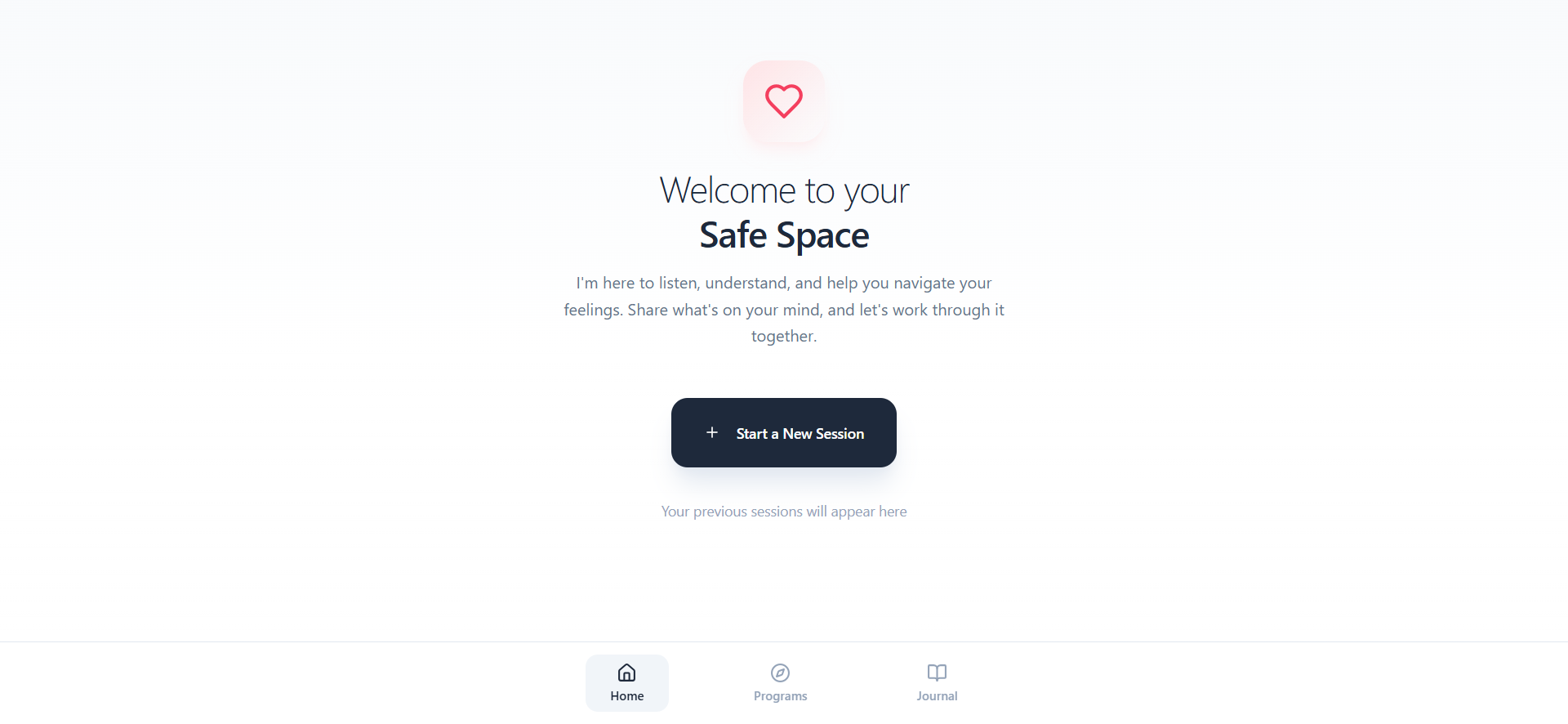 Serenity AI Therapist template preview