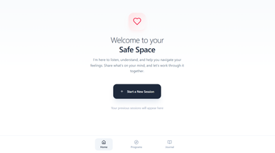 Serenity AI Therapist template preview