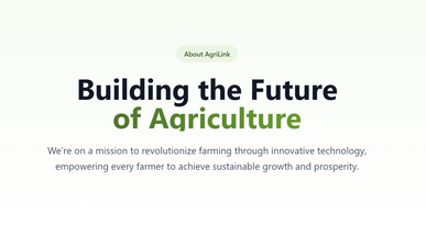 AgriLink Website template preview