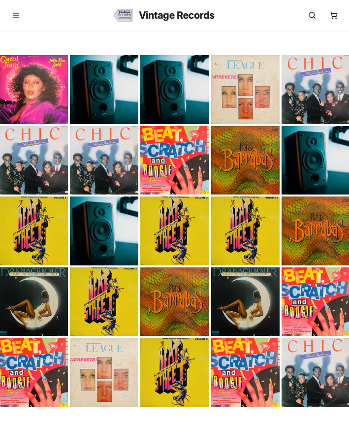 Vintage Records — A Retro Storefront for Serious Collectors template preview