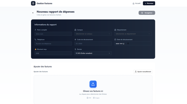 Gestion de factures template preview