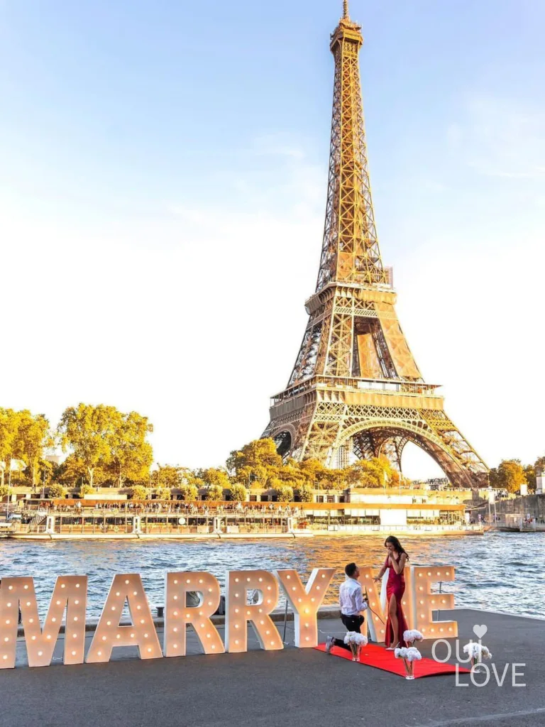 Demande en mariage avec nos Grandes Lettres Marry Me 4