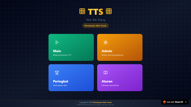 Interactive Crossword Puzzle Game template preview