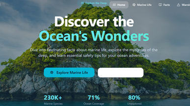 Ocean Explorer template preview