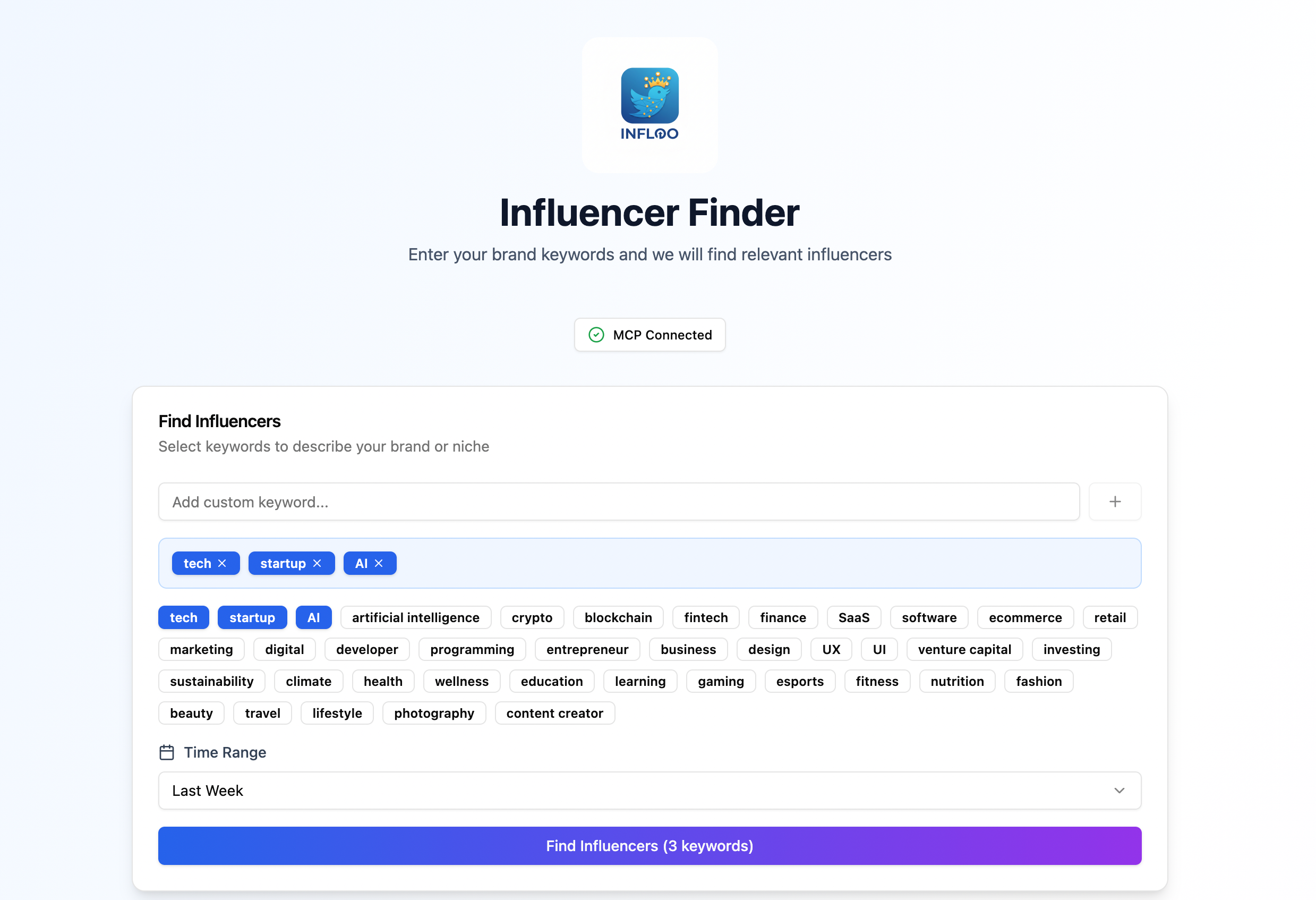 Xpoz - Influencer finder template preview