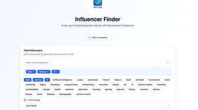 Xpoz - Influencer finder template preview