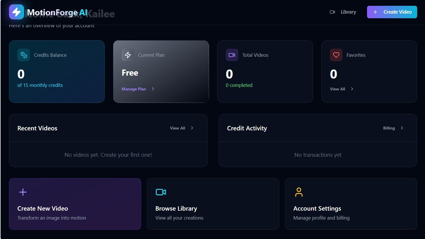 Motion Forge AI template preview