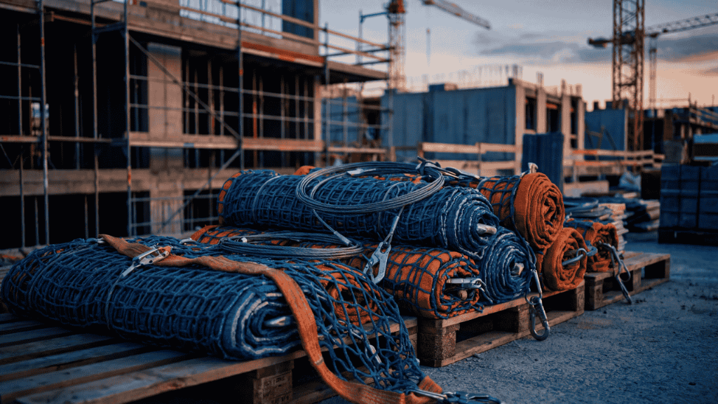 Sistemi di sicurezza con reti anticaduta per lavori su coperture