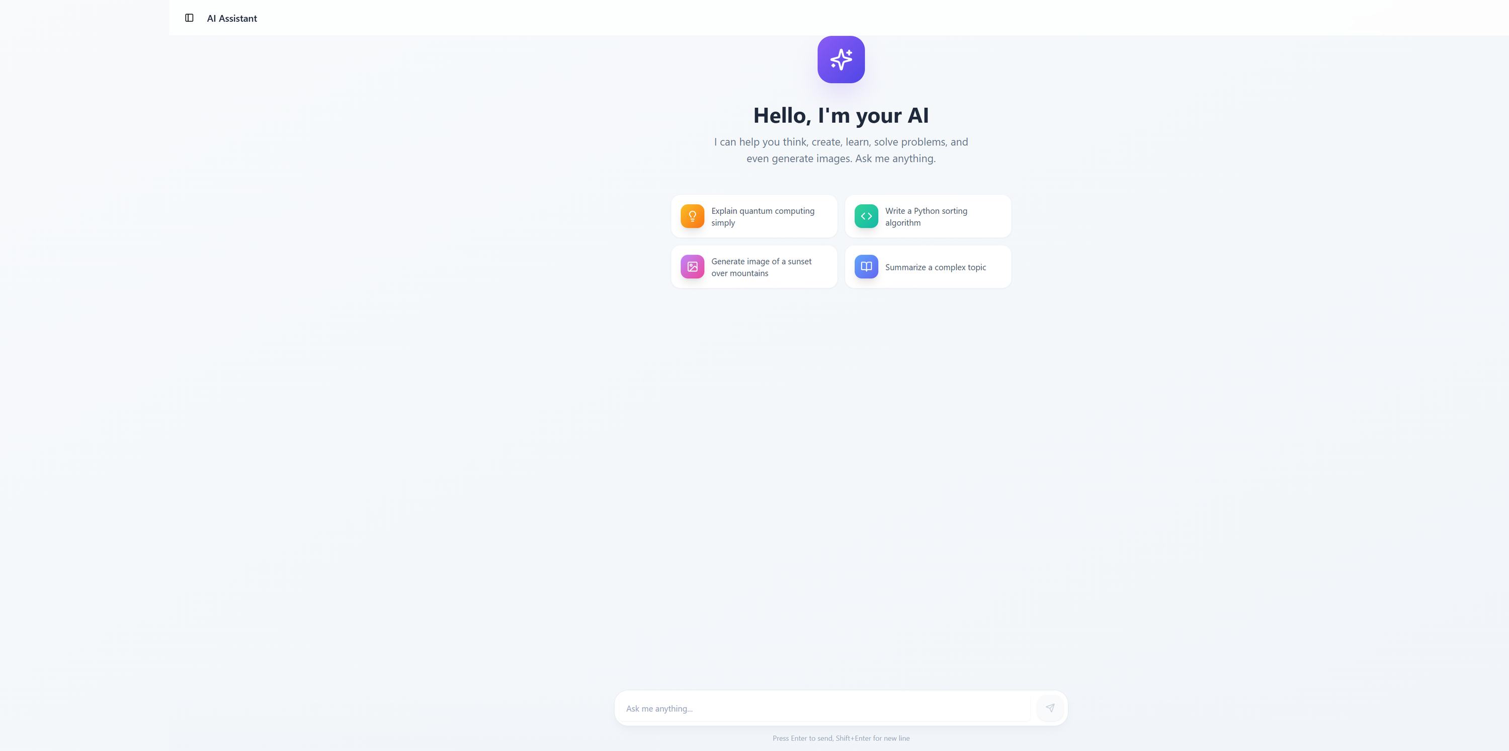 InteliAI (Beta) template preview