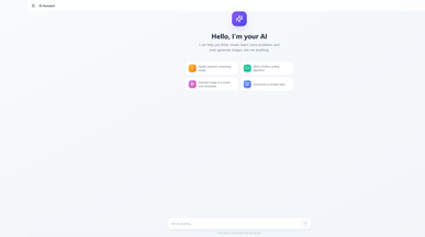 InteliAI (Beta) template preview