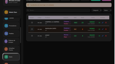 POSS-MODA template preview