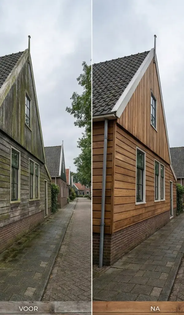 Gevelreiniging - Houten Gevel