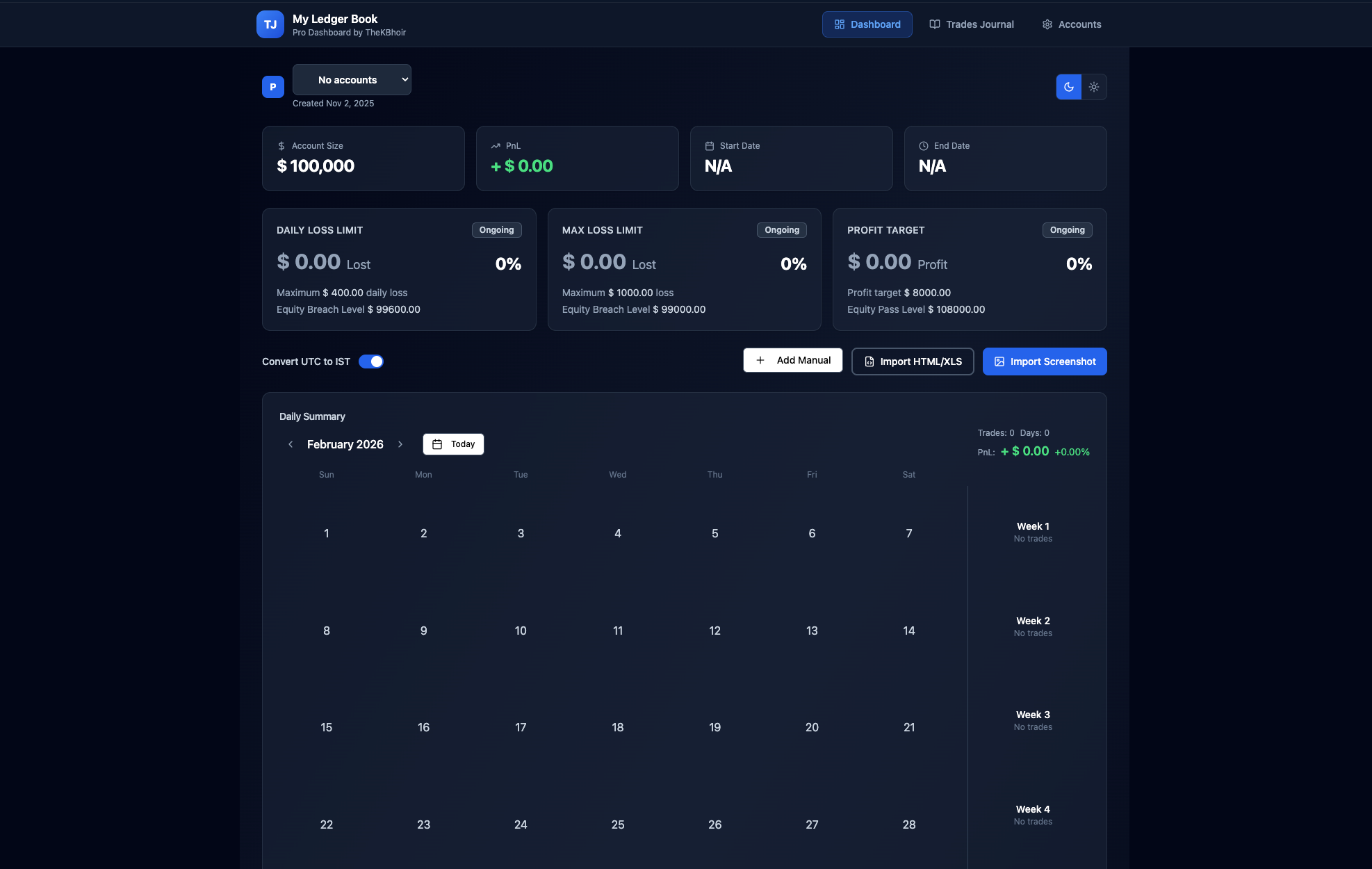 My Ledger Book template preview