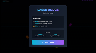 Game Template template preview