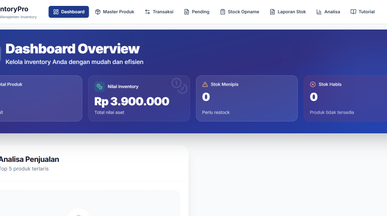 Web Stok template preview