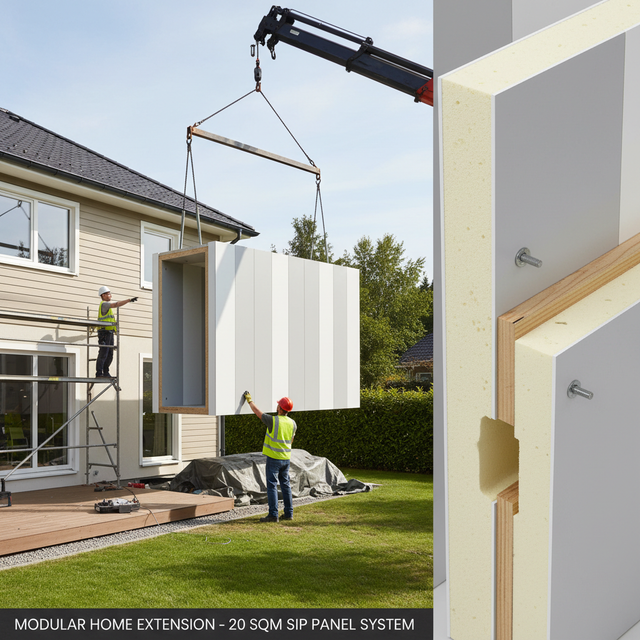 Kit Ampliación 20m² — kit de construcción modular GO Construction Chile