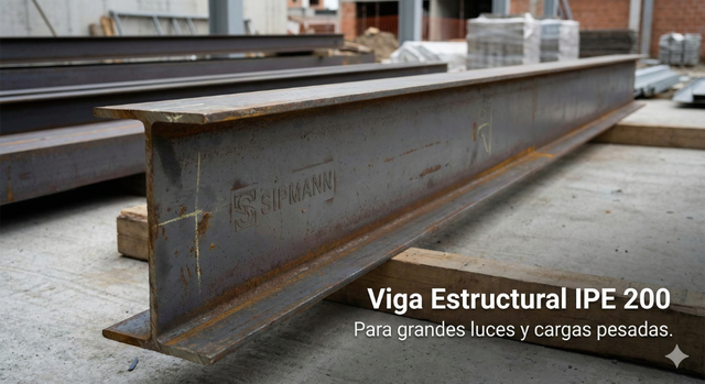 Viga Estructural IPE 200 — sistema de estructura metálica GO Construction Chile