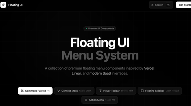 Floating Menu UI System template preview