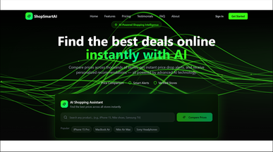 ShopSmart — Platform for product discovery and price comparison template preview