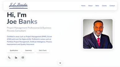 The Portfolio template preview