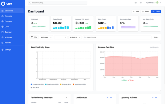 Neo CRM app template built with Base44