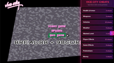 Grand Theft Auto Vice CIty template preview