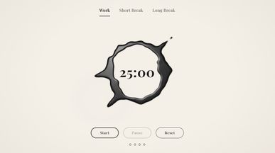Living Liquid Pomodoro Timer template preview