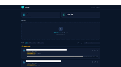 Internal File Storage template preview