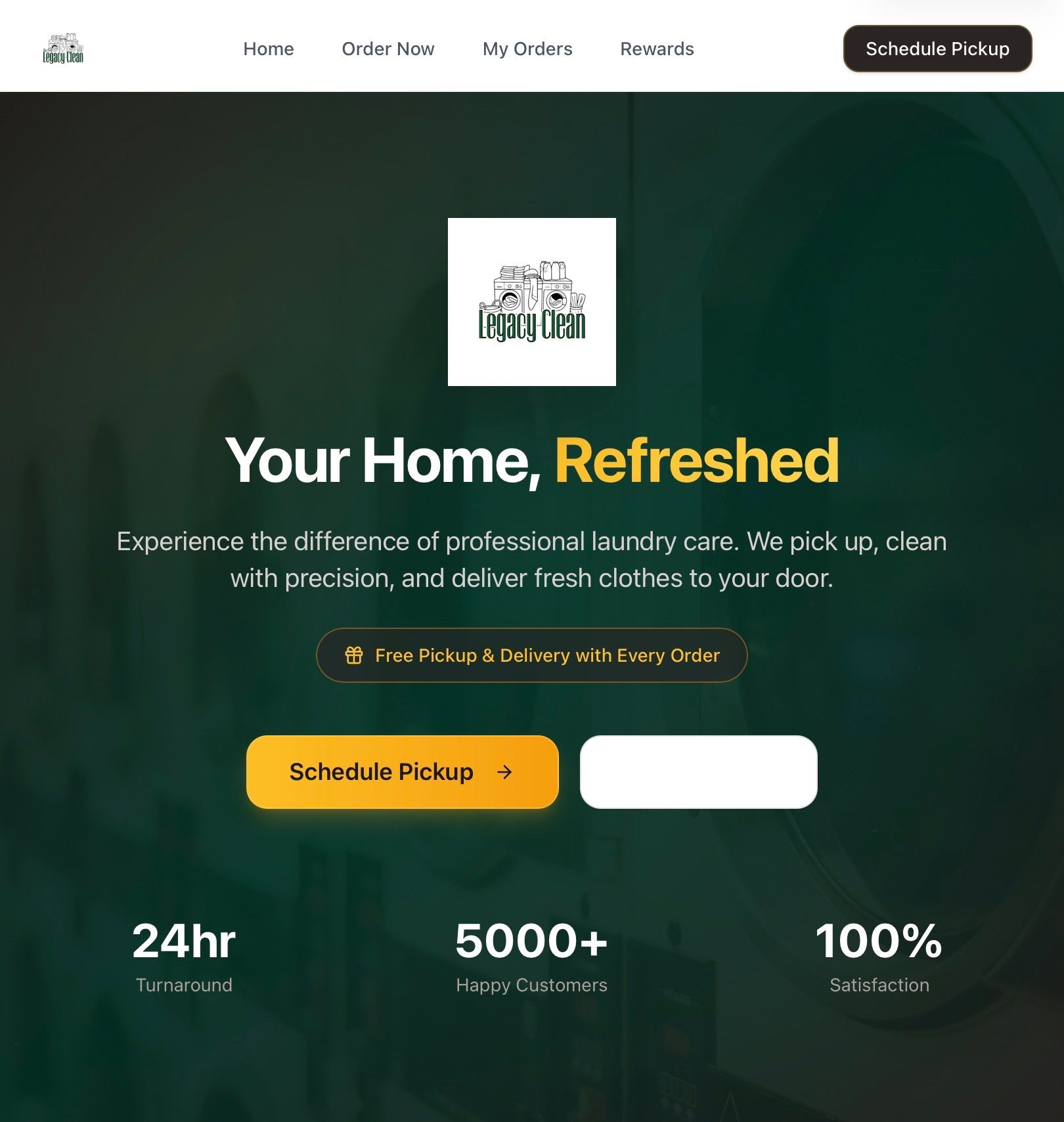 Business Scheduling Application template preview