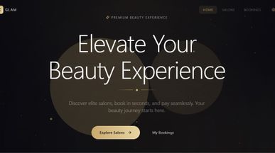 Premium & Exclusive Salon Booking App – Smart Scheduling for Multi-Branch Businesses template preview