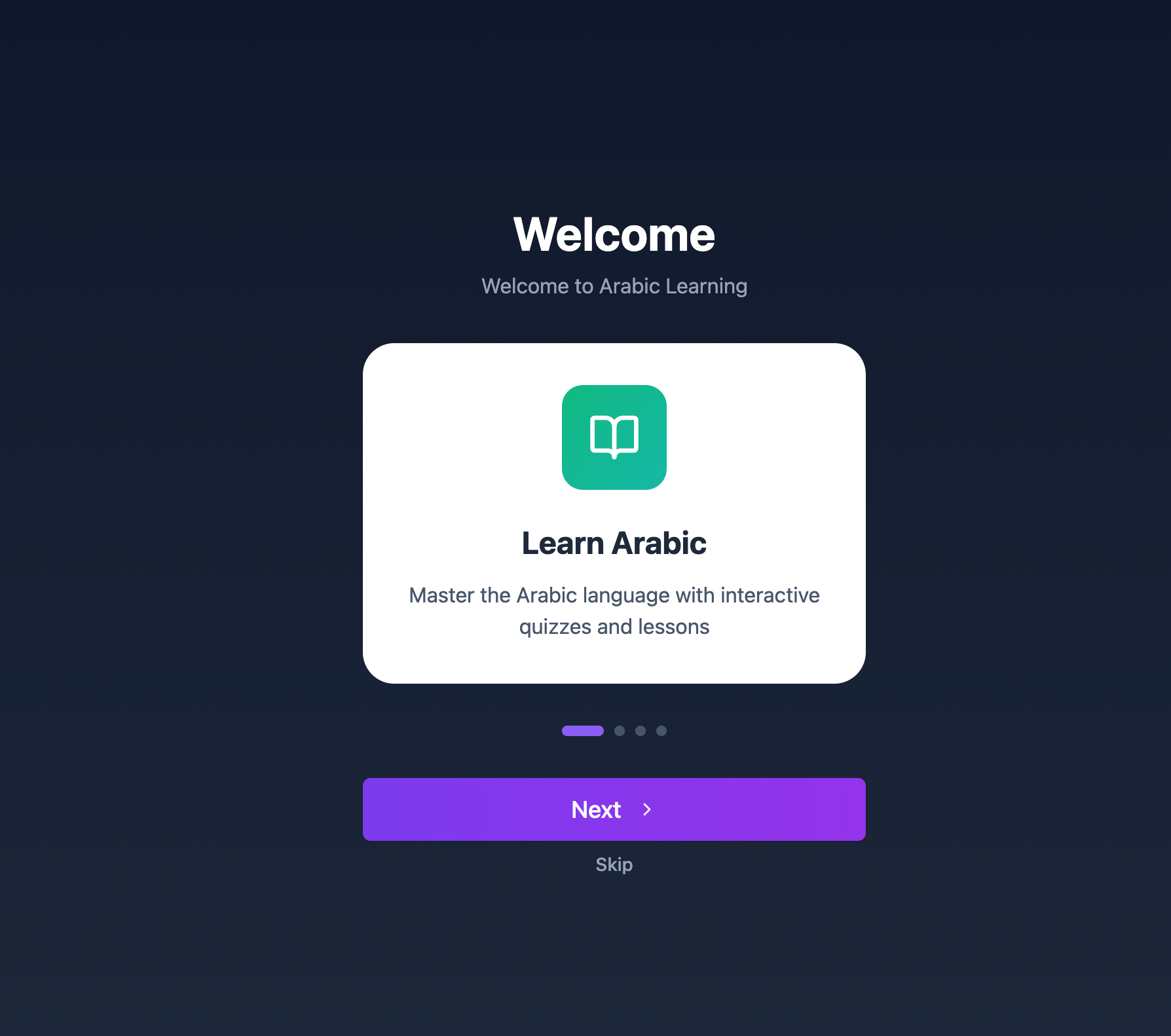 Arabic learner template preview