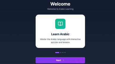 Arabic learner template preview