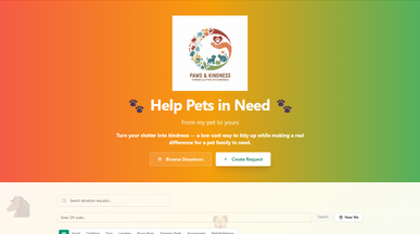 Paws & Kindness template preview