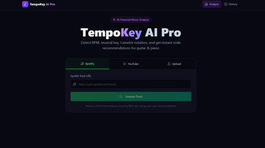 TempoKey AI template preview
