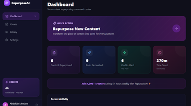 Content Generator Ai for all social media template preview