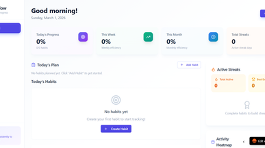 Habit Tracker template preview