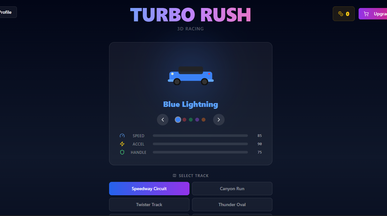 Turbo Rush template preview