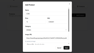 Point of Sale template preview