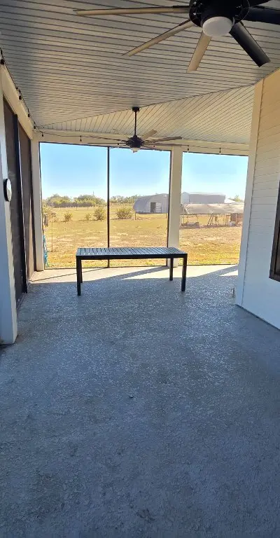 Screened enclosure after cleaning