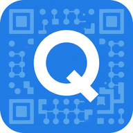 Blue QR Code logo