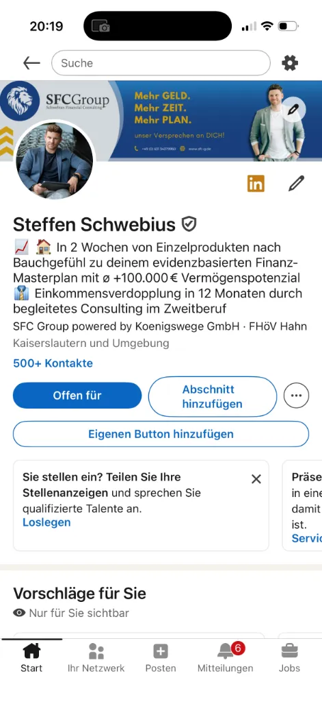 LinkedIn Steffen Schwebius