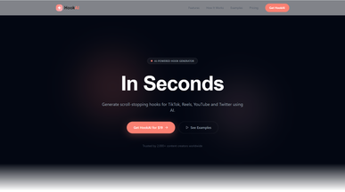 HookAI - Viral Hook Generator template preview